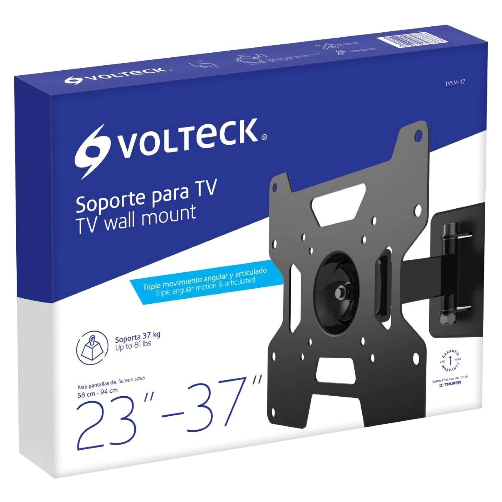Soporte P/TV 23-37 VOLTECH MULTI-ANGULO 